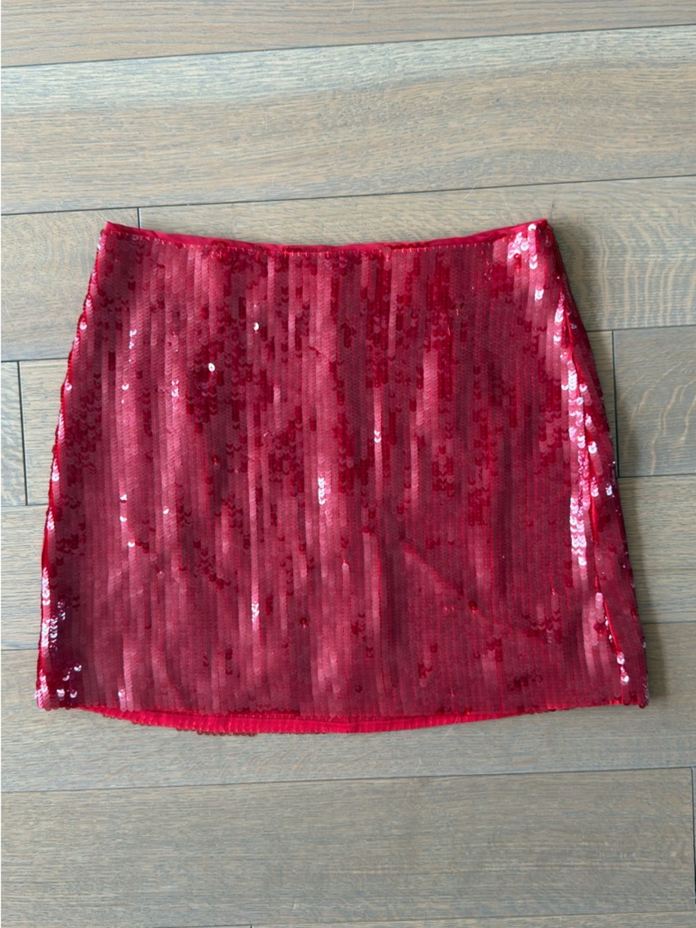 J. Crew Collection Red Sequin Mini Skirt Sz 6 NWT